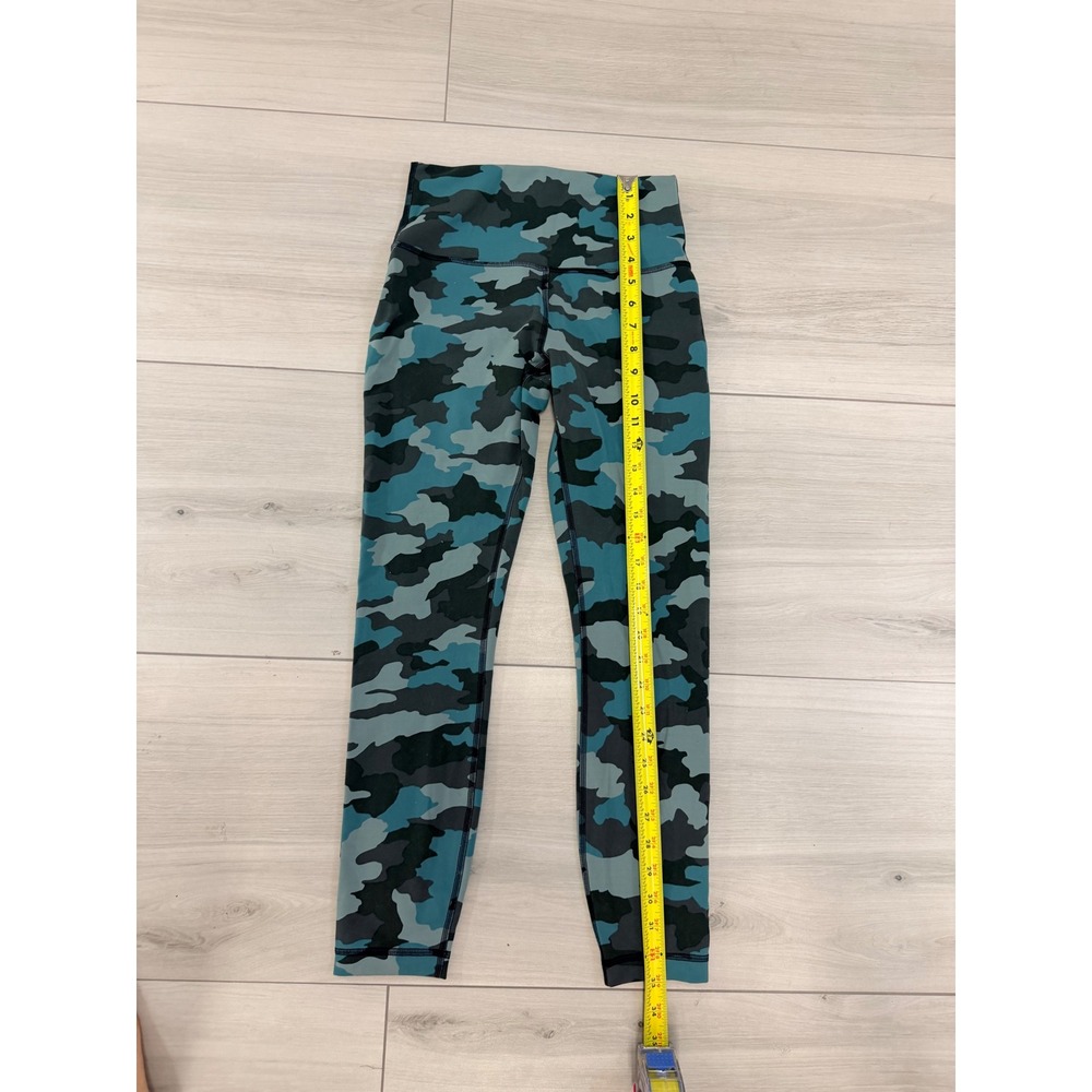 Lululemon Set Camo Sports Bra Leggings Blue Green Activewear Sporty Yoga Gym - Picture 5 of 11